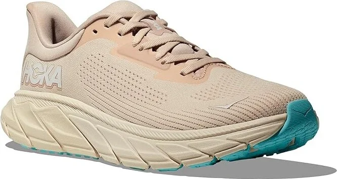 Hoka Arahi 7 Women's Shoes Vanilla/Cream : 8.5 B - Medium, Synthetic/Textile