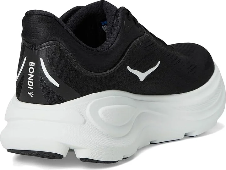 Hoka Bondi 9 Men's Shoes Black/White : 7.5 D - Medium, Rubber - Image 4