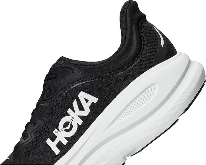 Hoka Bondi 9 Men's Shoes Black/White : 7.5 D - Medium, Rubber - Image 7