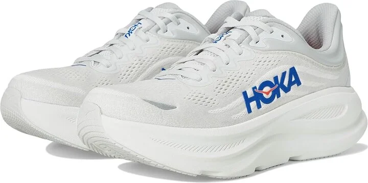 Hoka Bondi 9 Men's Shoes Cosmic Grey/Ultramarine : 16 EE - Wide, Rubber
