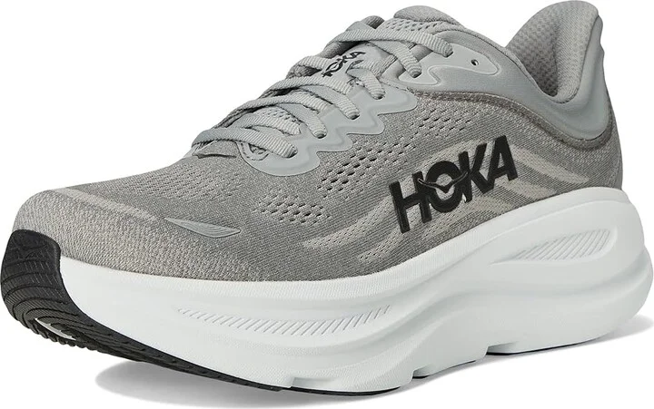 Hoka Bondi 9 Men's Shoes Galactic Grey/Stellar Grey : 14 D - Medium, Rubber - Image 5