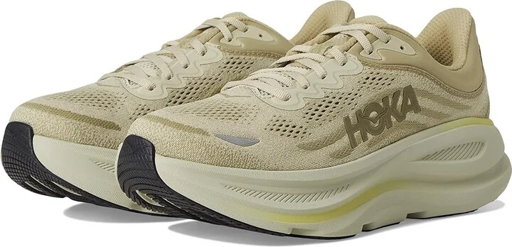 Hoka Bondi 9 Men's Shoes Grassland/Oyster Mushroom : 11.5 D - Medium, Rubber