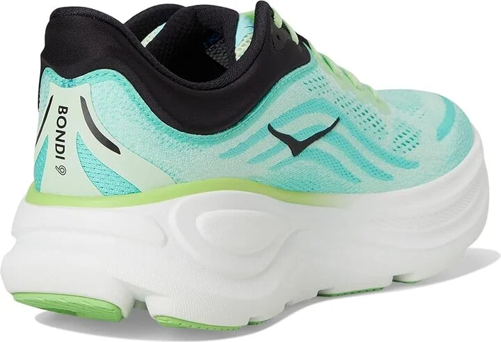 Hoka Bondi 9 Men's Shoes Luna Moth/Blue Spark : 16 D - Medium, Rubber - Image 4