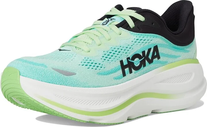 Hoka Bondi 9 Men's Shoes Luna Moth/Blue Spark : 16 D - Medium, Rubber - Image 5