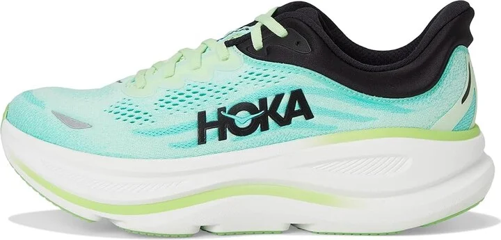 Hoka Bondi 9 Men's Shoes Luna Moth/Blue Spark : 16 D - Medium, Rubber - Image 6