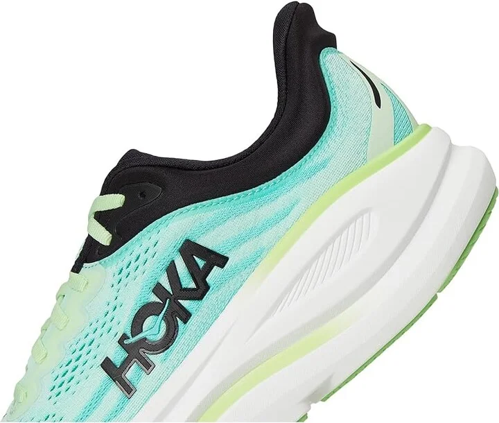 Hoka Bondi 9 Men's Shoes Luna Moth/Blue Spark : 16 D - Medium, Rubber - Image 7