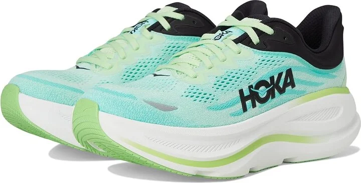 Hoka Bondi 9 Men's Shoes Luna Moth/Blue Spark : 16 D - Medium, Rubber