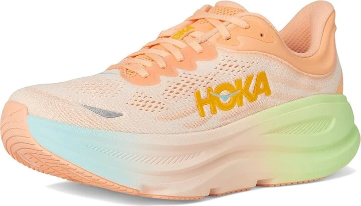 Hoka Bondi 9 Men's Shoes Pale Tangerine : 16 D - Medium, Rubber - Image 5