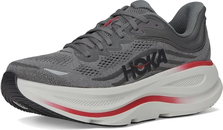 Hoka Bondi 9 Men's Shoes Satellite Grey/Outer Orbit : 8 D - Medium, Rubber - Image 5