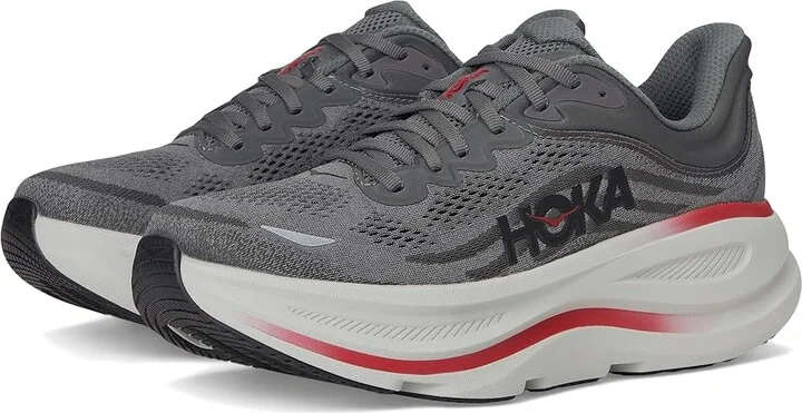 Hoka Bondi 9 Men's Shoes Satellite Grey/Outer Orbit : 8 D - Medium, Rubber