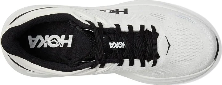 Hoka Bondi 9 Men's Shoes White/Black : 10 D - Medium, Rubber - Image 2
