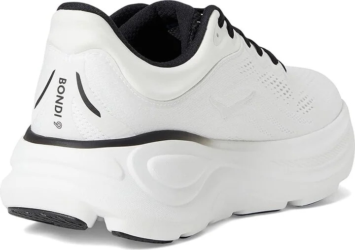 Hoka Bondi 9 Men's Shoes White/Black : 10 D - Medium, Rubber - Image 4