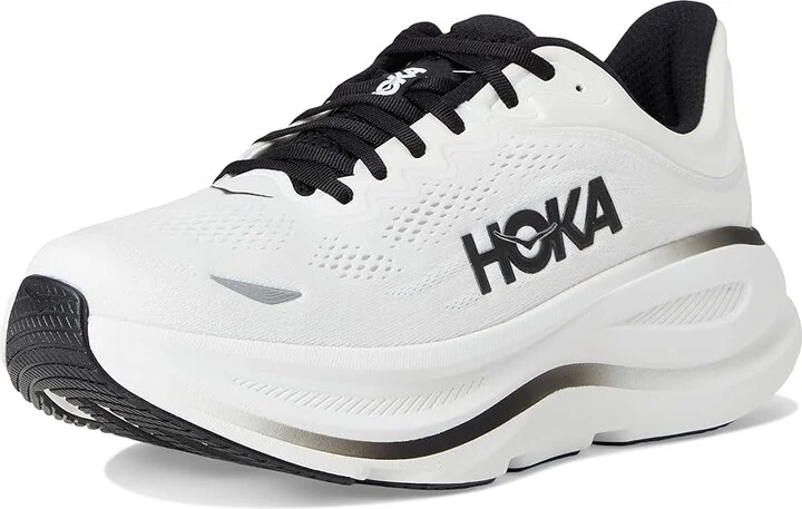 Hoka Bondi 9 Men's Shoes White/Black : 10 D - Medium, Rubber - Image 5