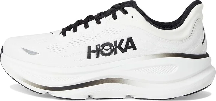Hoka Bondi 9 Men's Shoes White/Black : 10 D - Medium, Rubber - Image 6