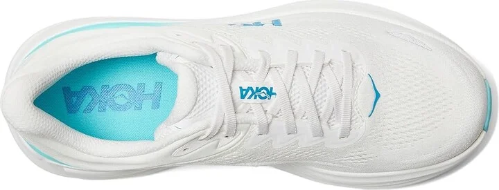 Hoka Bondi 9 Men's Shoes White/Hoka Blue : 11.5 D - Medium, Rubber - Image 2