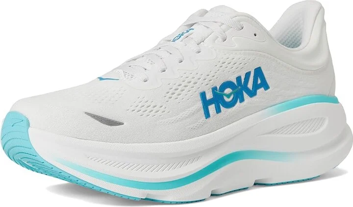 Hoka Bondi 9 Men's Shoes White/Hoka Blue : 11.5 D - Medium, Rubber - Image 5