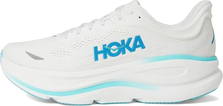 Hoka Bondi 9 Men's Shoes White/Hoka Blue : 11.5 D - Medium, Rubber - Image 6