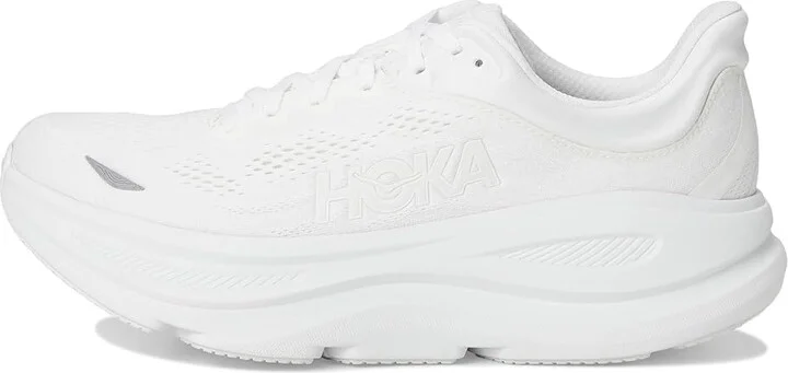 Hoka Bondi 9 Men's Shoes White/White : 10.5 D - Medium, Rubber - Image 6