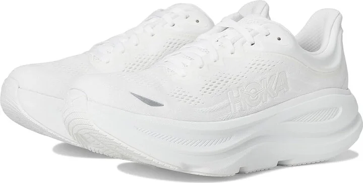 Hoka Bondi 9 Men's Shoes White/White : 10.5 D - Medium, Rubber