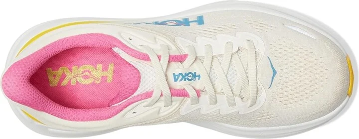 Hoka Bondi 9 Women's Shoes Alabaster/Birch : 5 B - Medium, Synthetic - Image 2