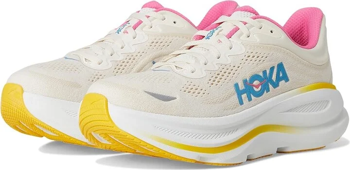Hoka Bondi 9 Women's Shoes Alabaster/Birch : 5 B - Medium, Synthetic