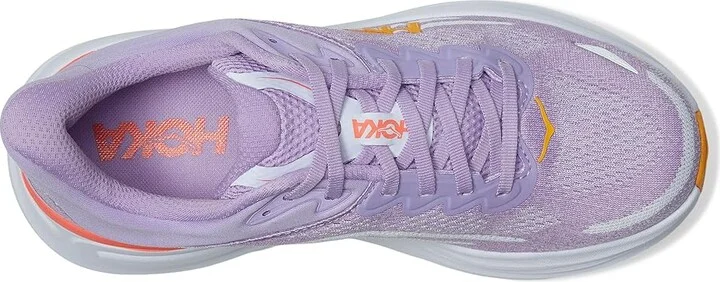 Hoka Bondi 9 Women's Shoes Aster Flower/Starlight Glow : 8.5 B - Medium, Synthetic - Image 2