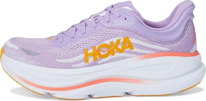 Hoka Bondi 9 Women's Shoes Aster Flower/Starlight Glow : 8.5 B - Medium, Synthetic - Image 6