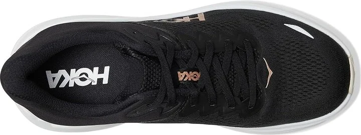 Hoka Bondi 9 Women's Shoes Black/Rose Gold : 11 B - Medium, Synthetic - Image 2