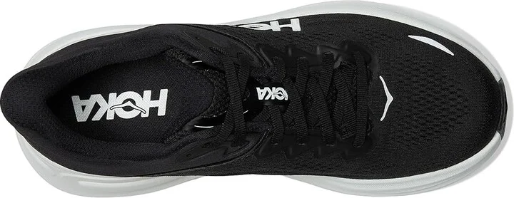 Hoka Bondi 9 Women's Shoes Black/White : 7 B - Medium, Synthetic - Image 2
