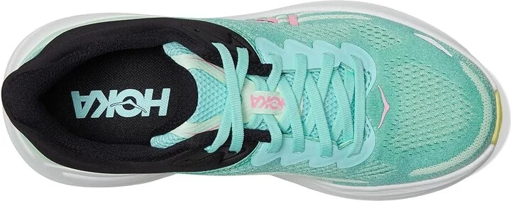 Hoka Bondi 9 Women's Shoes Blue Spark/Mint Fluorite : 7 B - Medium, Synthetic - Image 2
