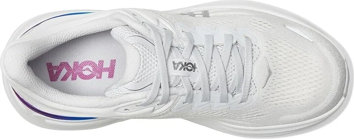 Hoka Bondi 9 Women's Shoes Cosmic Grey/White : 7 B - Medium, Synthetic - Image 2