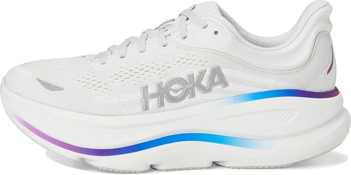 Hoka Bondi 9 Women's Shoes Cosmic Grey/White : 7 B - Medium, Synthetic - Image 6