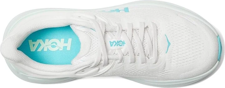 Hoka Bondi 9 Women's Shoes Frost/Cielo Blue : 7 B - Medium, Synthetic - Image 2