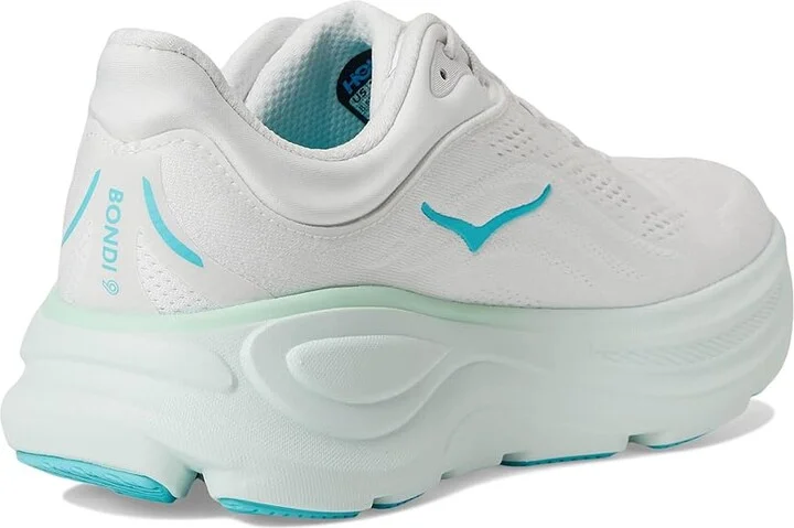 Hoka Bondi 9 Women's Shoes Frost/Cielo Blue : 7 B - Medium, Synthetic - Image 4