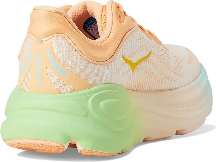 Hoka Bondi 9 Women's Shoes Pale Tangerine : 8.5 B - Medium, Synthetic - Image 4