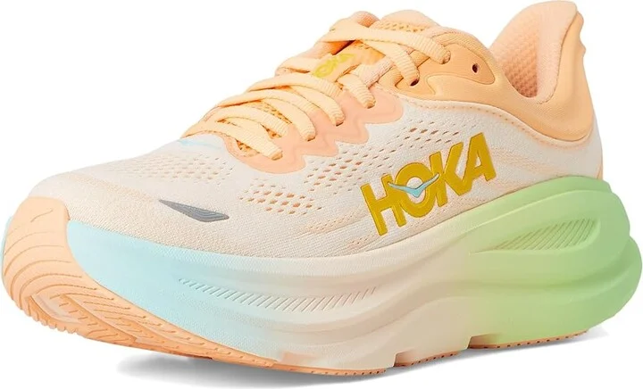 Hoka Bondi 9 Women's Shoes Pale Tangerine : 8.5 B - Medium, Synthetic - Image 5