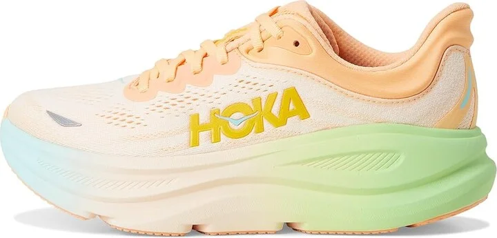 Hoka Bondi 9 Women's Shoes Pale Tangerine : 8.5 B - Medium, Synthetic - Image 6