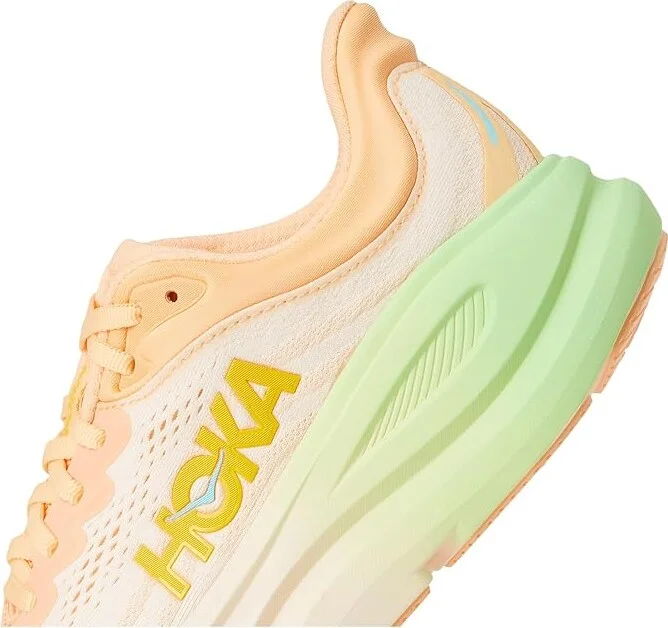 Hoka Bondi 9 Women's Shoes Pale Tangerine : 8.5 B - Medium, Synthetic - Image 7