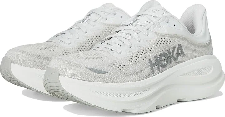 Hoka Bondi 9 Women's Shoes Stardust/Silver : 8.5 B - Medium, Synthetic
