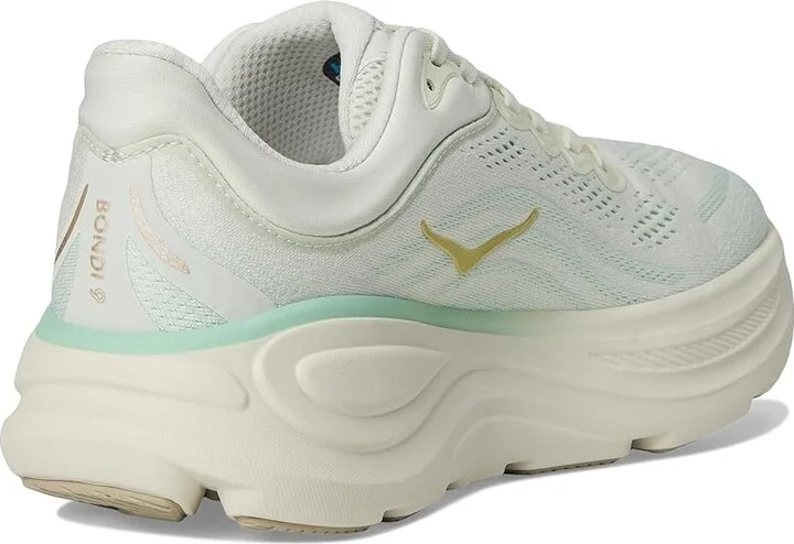 Hoka Bondi 9 Women's Shoes Truffle Salt/Sea Glass : 9 B - Medium, Synthetic - Image 4