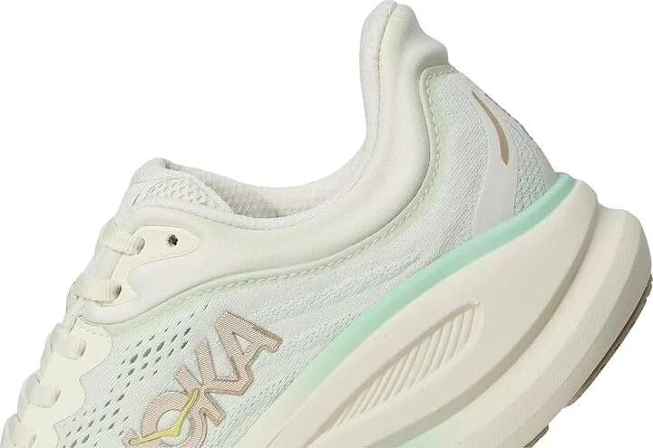 Hoka Bondi 9 Women's Shoes Truffle Salt/Sea Glass : 9 B - Medium, Synthetic - Image 7