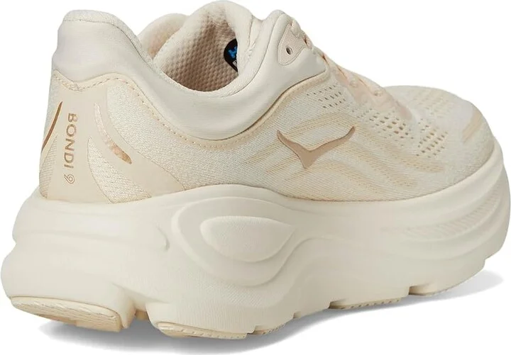 Hoka Bondi 9 Women's Shoes Vanilla/Birch : 7 B - Medium, Synthetic - Image 4