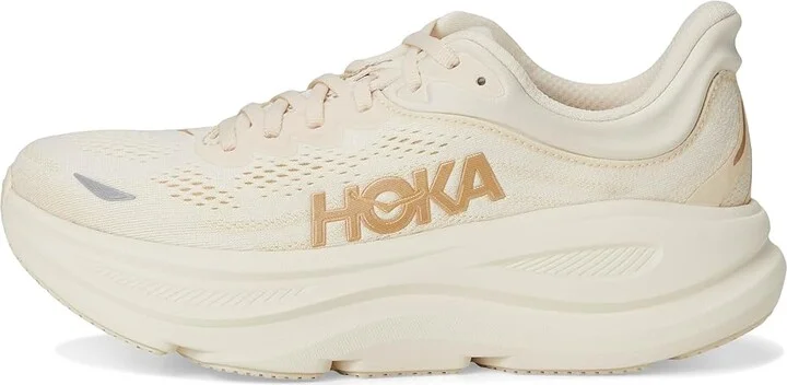Hoka Bondi 9 Women's Shoes Vanilla/Birch : 7 B - Medium, Synthetic - Image 6