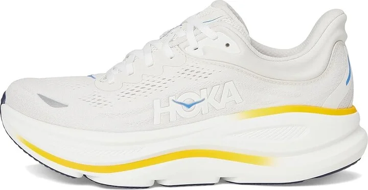 Hoka Bondi 9 Women's Shoes White/Grout : 6.5 B - Medium, Synthetic - Image 6