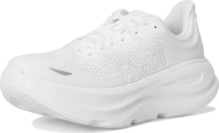 Hoka Bondi 9 Women's Shoes White/White : 12 B - Medium, Synthetic - Image 5