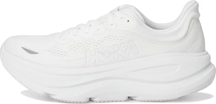Hoka Bondi 9 Women's Shoes White/White : 12 B - Medium, Synthetic - Image 6