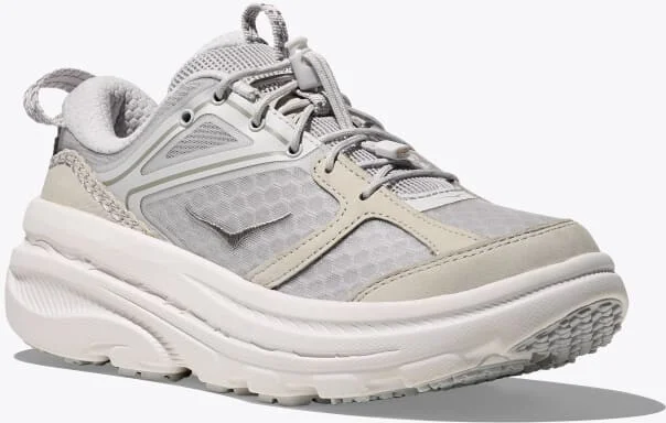 HOKA Bondi B3LS Shoes in Cosmic Grey/White - Image 6