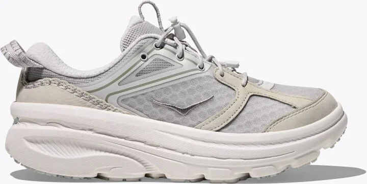 HOKA Bondi B3LS Shoes in Cosmic Grey/White