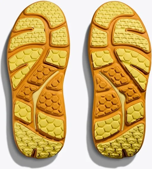 HOKA Bondi B3LS Shoes in Flaxseed/Varsity Yellow - Image 7