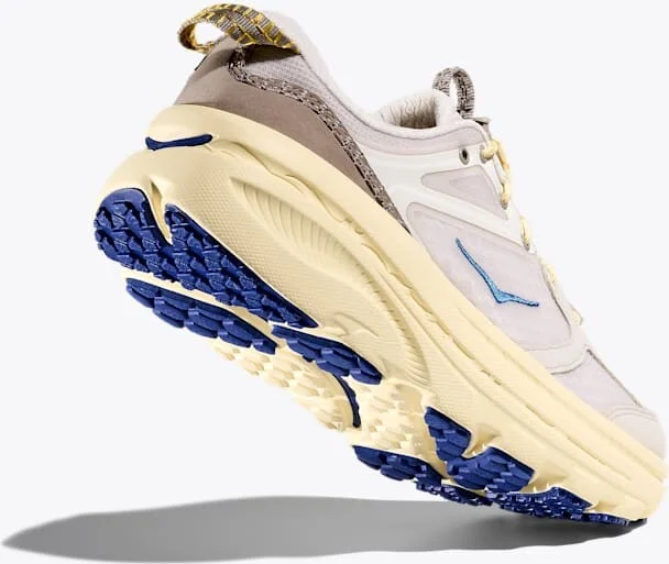 HOKA Bondi B3LS Shoes in Grout/Vintage Yellow - Image 4
